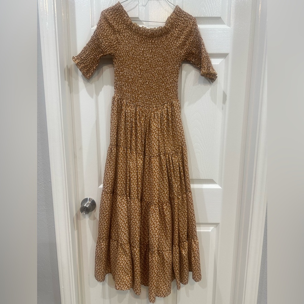 Midi Smocked Tiered Floral Women's dress